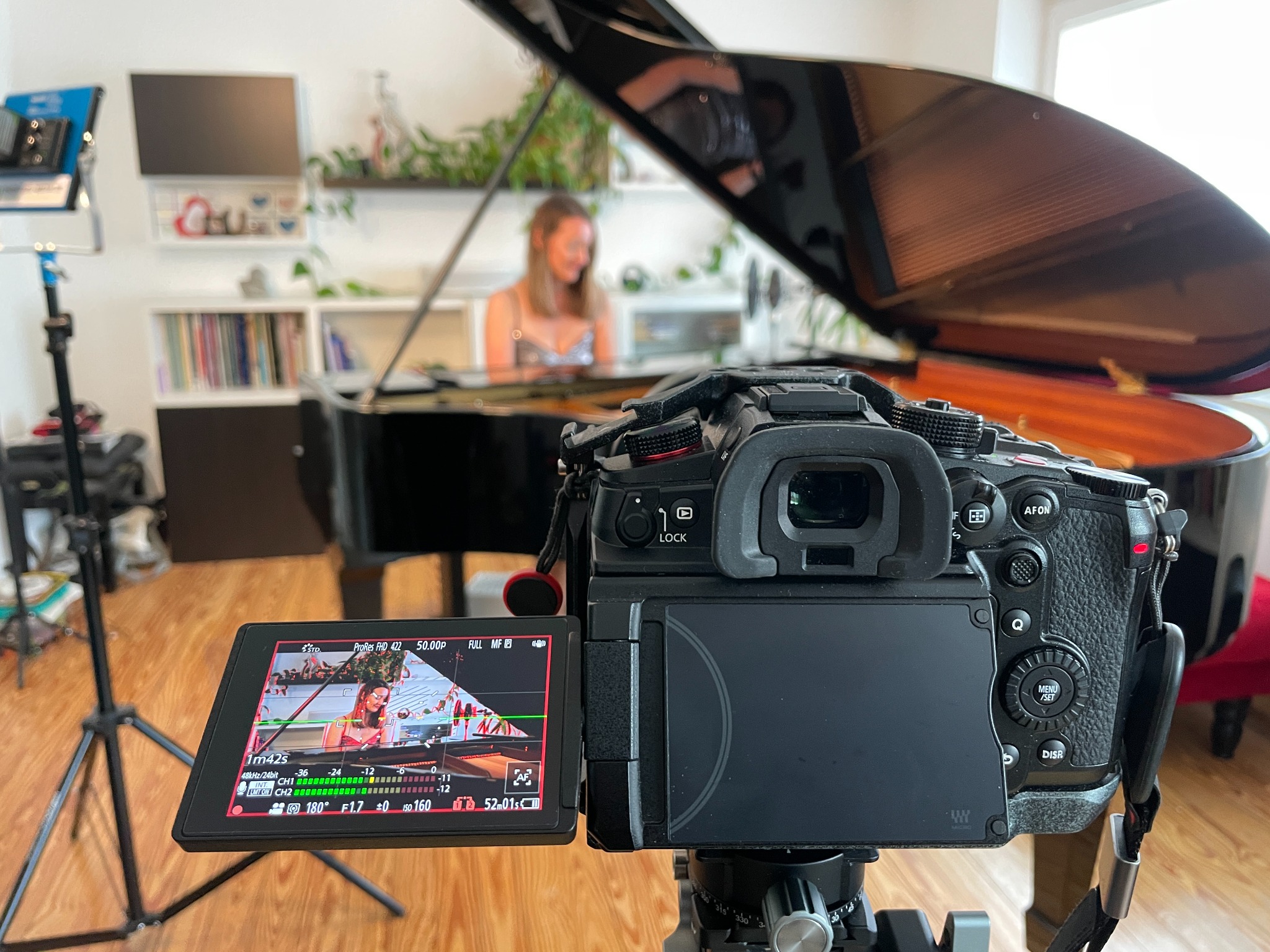Filmklappe bei einer Produktion